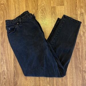 Vintage 80s Levis‎ Jeans Men 40x30 9922 Orange Tab Black Tapered Fit & Leg Rare